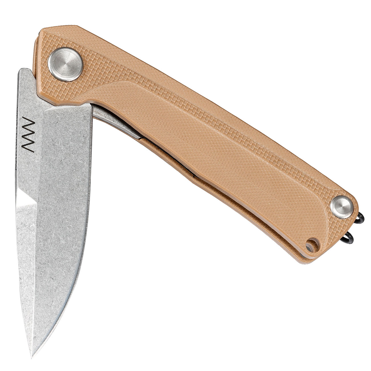 ANV Knives Einhandmesser Z100 BB G10 Sleipner Stahl coyote/stonewash inkl. Grtelclip Bild 3