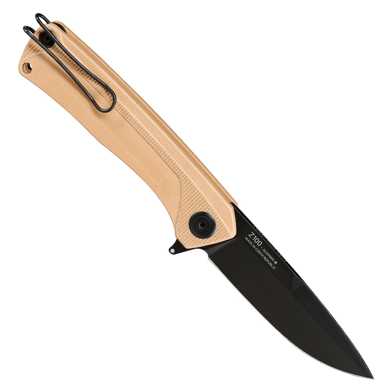 ANV Knives Einhandmesser Z100 BB G10 Sleipner Stahl coyote inkl. Grtelclip Bild 1