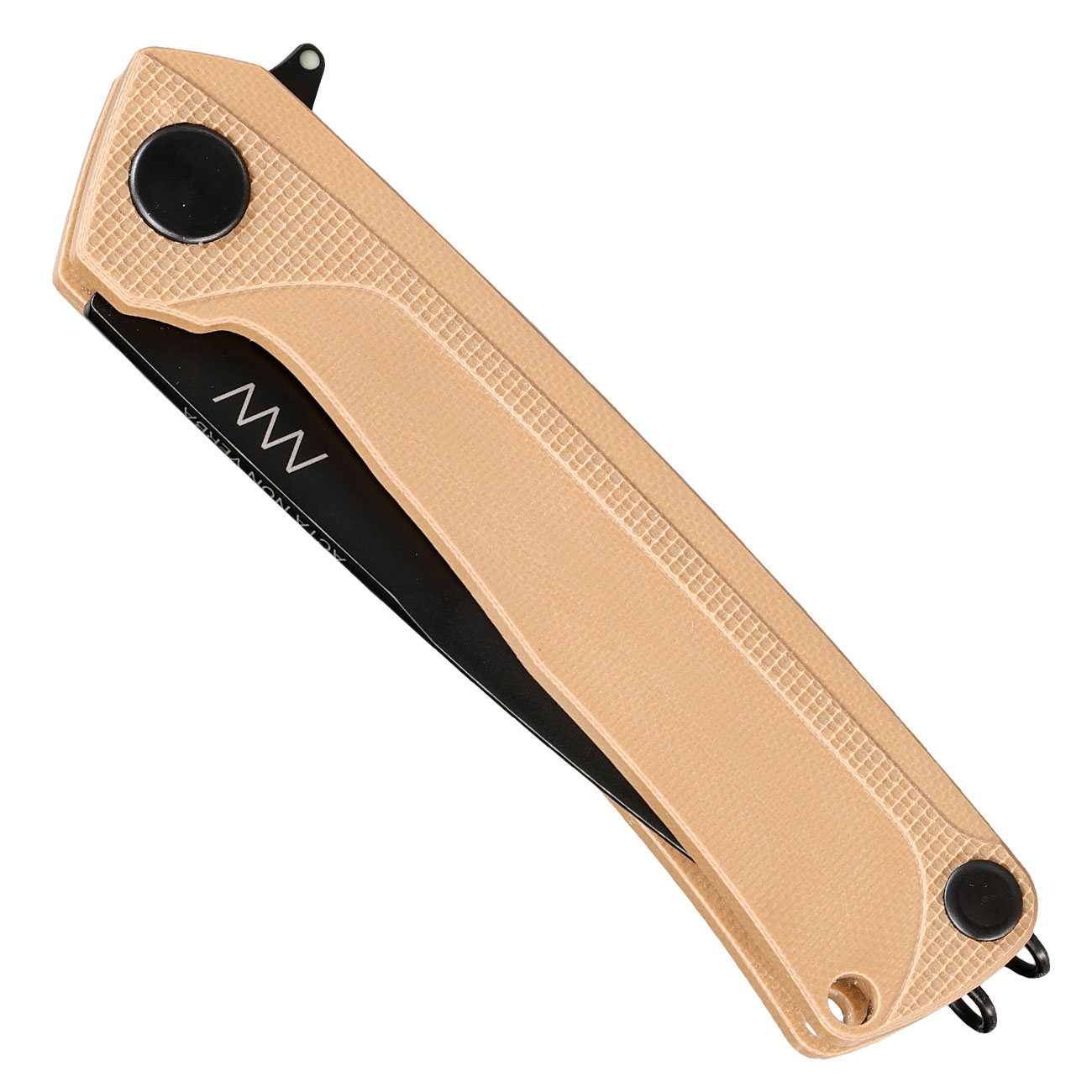 ANV Knives Einhandmesser Z100 BB G10 Sleipner Stahl coyote inkl. Grtelclip Bild 4