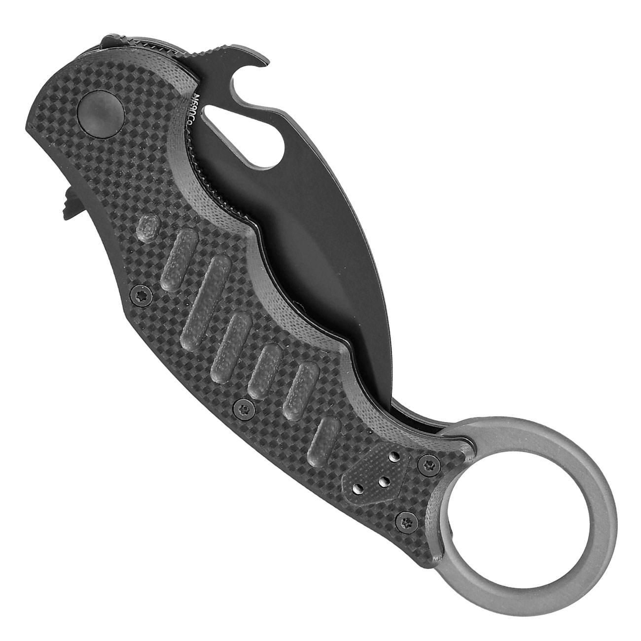 Fox Knives Karambit Messer FX-599 Small Folding N690 Stahl schwarz inkl. Grtelclip Bild 4
