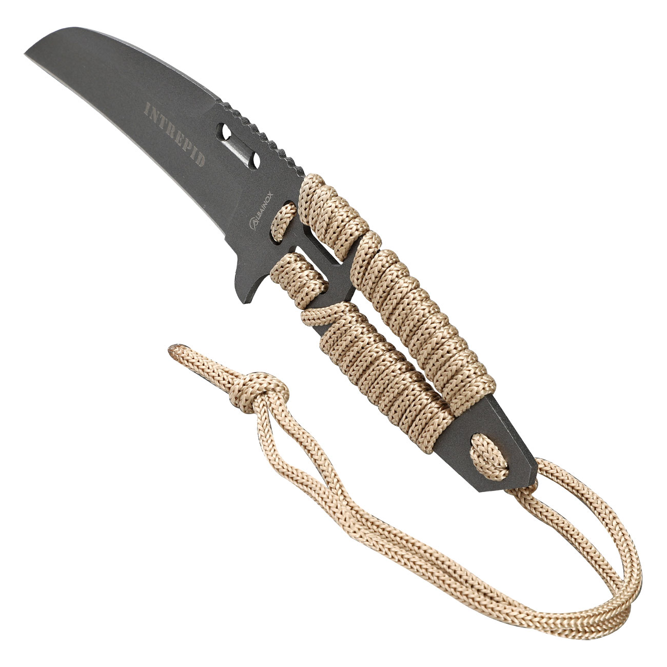 Outdoormesser Intrepid grau/coyote inkl. Nylonscheide Bild 6