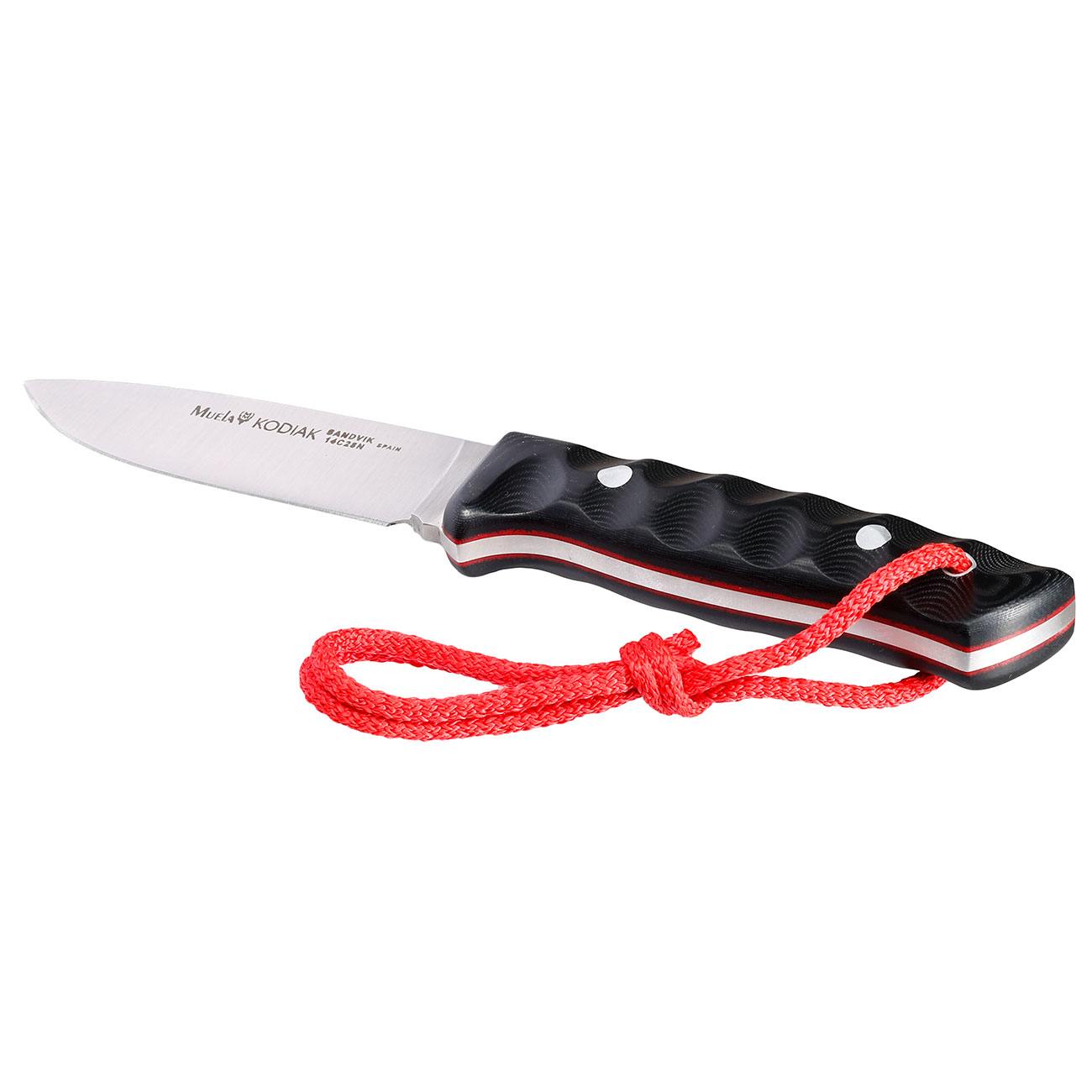 Muela Outdoormesser Kodiak Canvas Micarta schwarz inkl. Lederscheide Bild 2