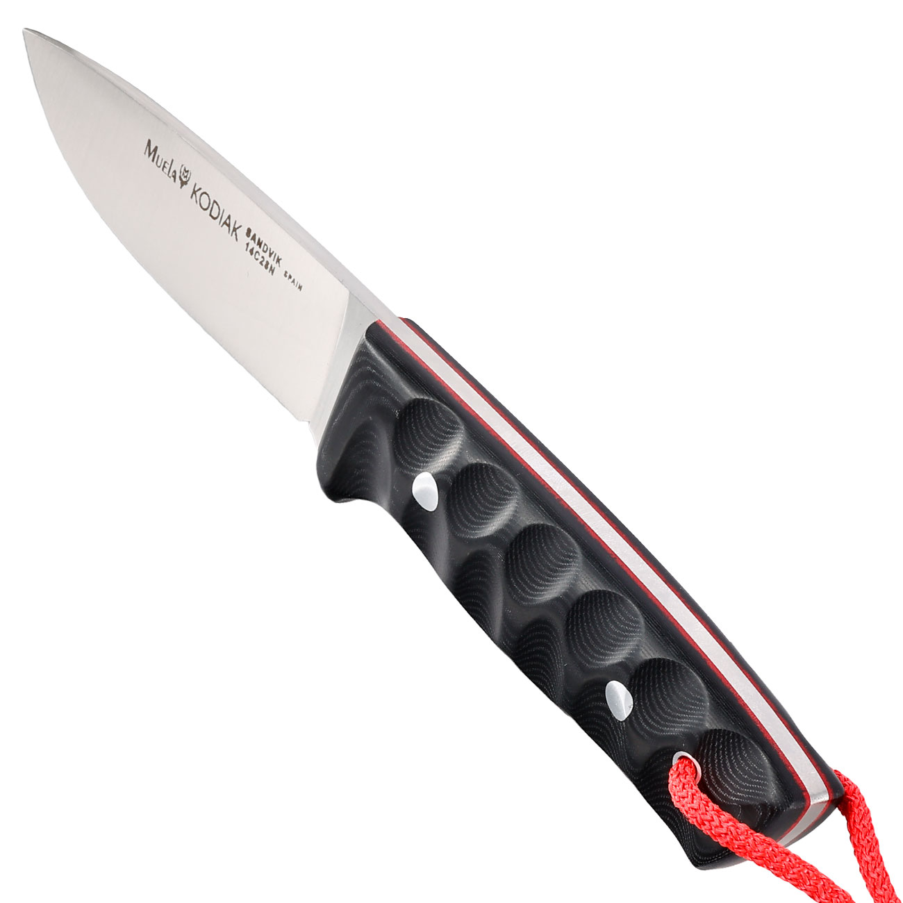 Muela Outdoormesser Kodiak Canvas Micarta schwarz inkl. Lederscheide Bild 6