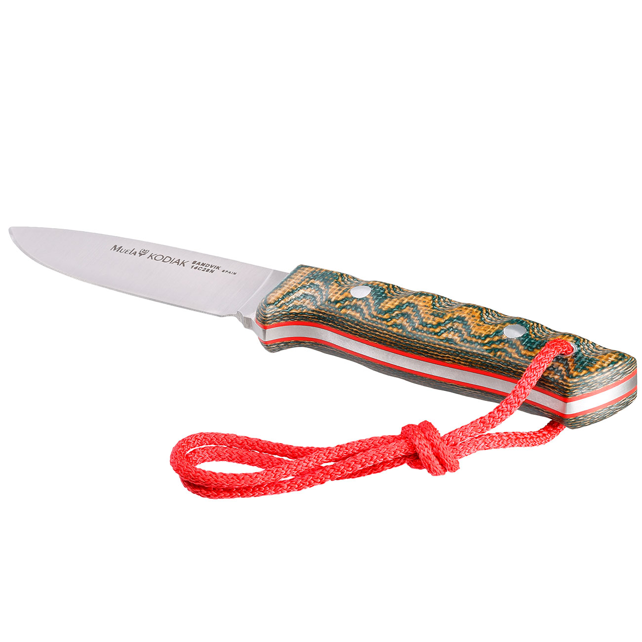 Muela Outdoormesser Kodiak Canvas Micarta grn inkl. Lederscheide Bild 2