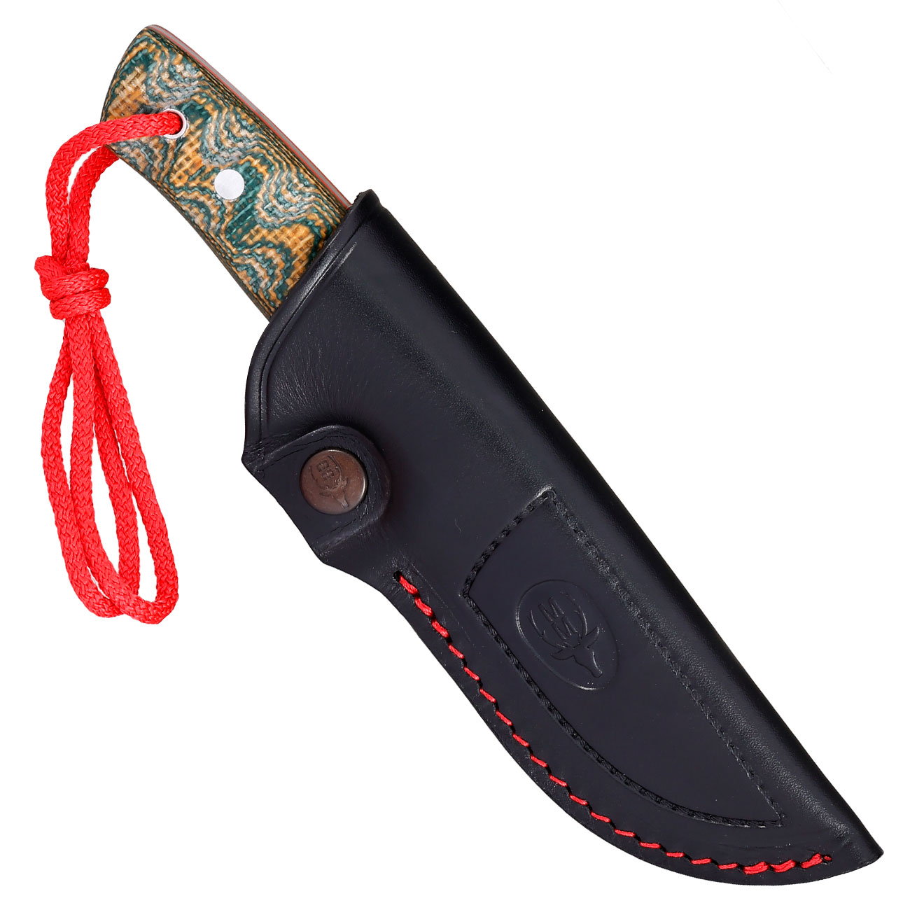Muela Outdoormesser Kodiak Canvas Micarta grn inkl. Lederscheide Bild 4