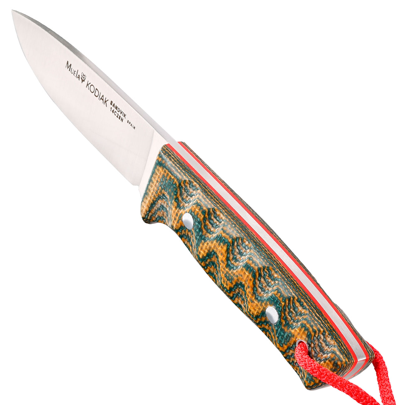 Muela Outdoormesser Kodiak Canvas Micarta grn inkl. Lederscheide Bild 6