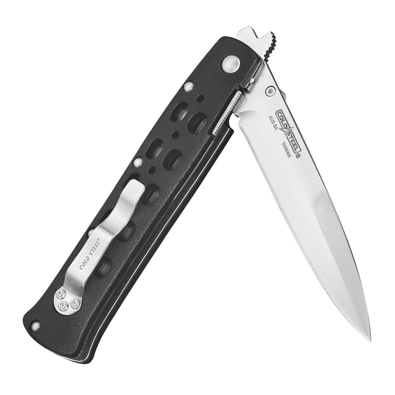 Cold Steel Einhandmesser Ti-Lite 4 Zoll schwarz inkl. Grtelclip Bild 3