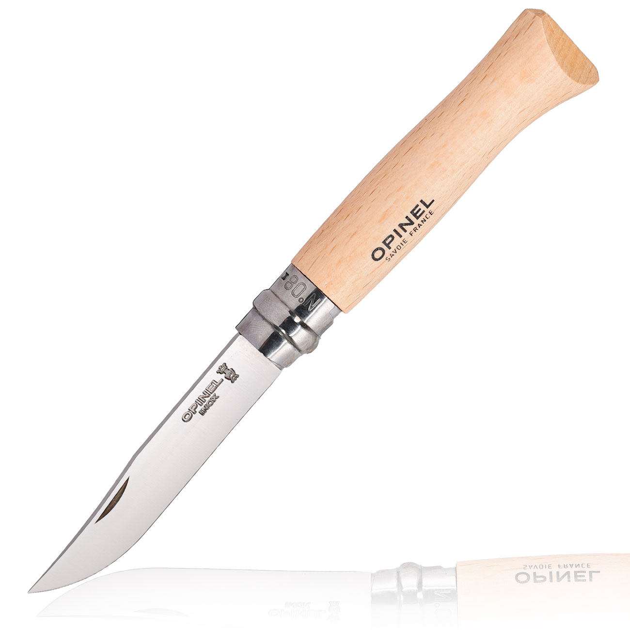 Opinel Taschenmesser Geschenkset No 08 Buchenholz inkl. Etui