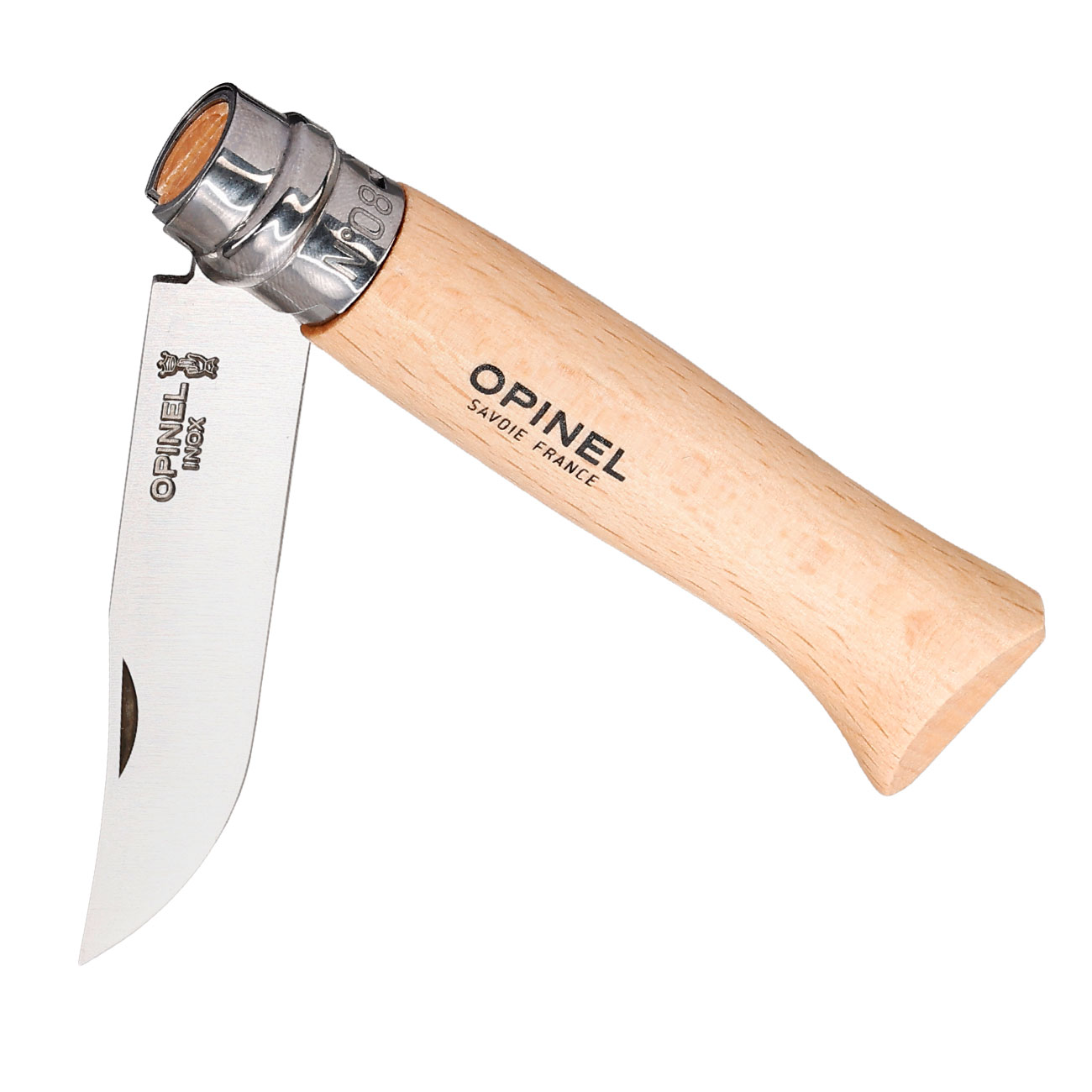 Opinel Taschenmesser Geschenkset No 08 Buchenholz inkl. Etui Bild 2