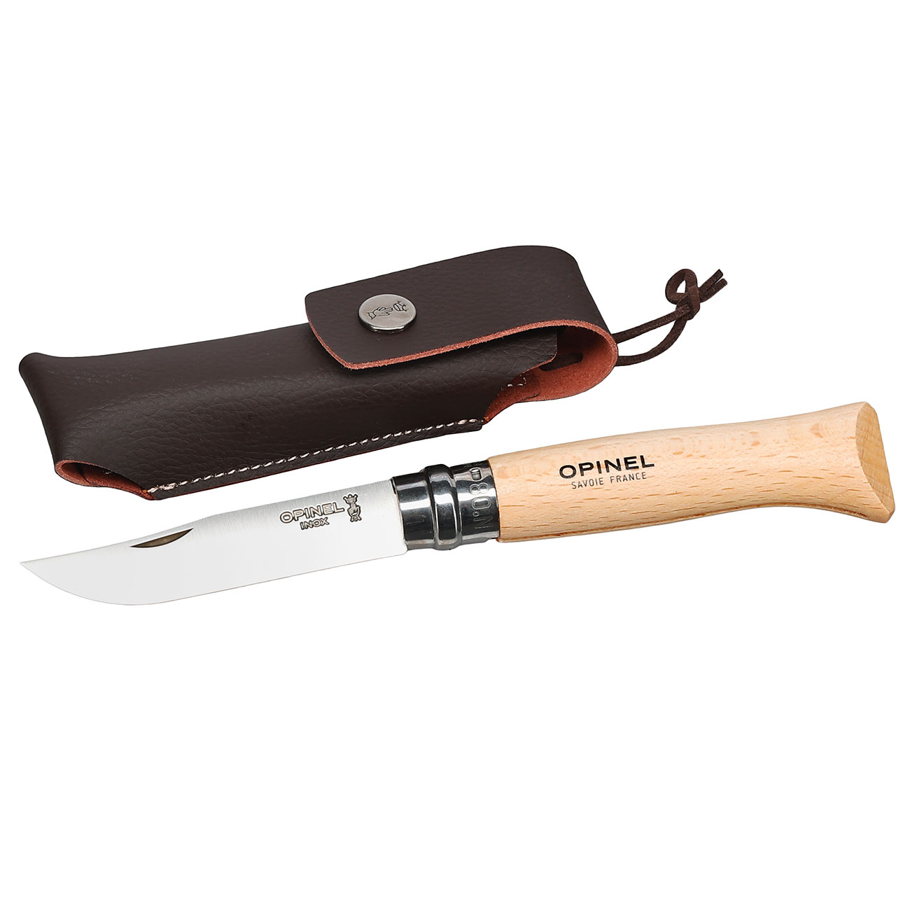 Opinel Taschenmesser Geschenkset No 08 Buchenholz inkl. Etui Bild 3