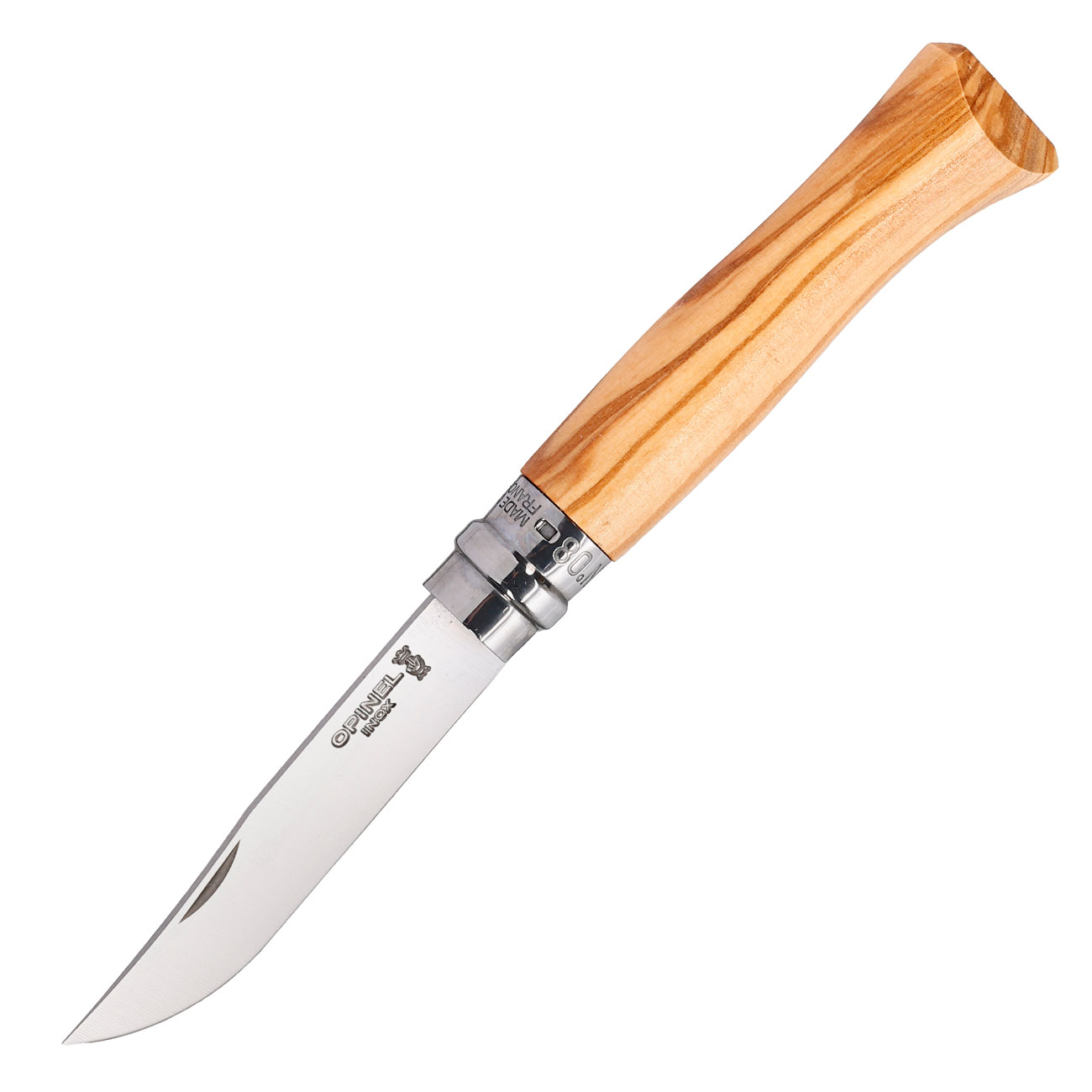 Opinel Taschenmesser Geschenkset No 08 Olivenholz inkl. Etui und Holzbox Bild 1