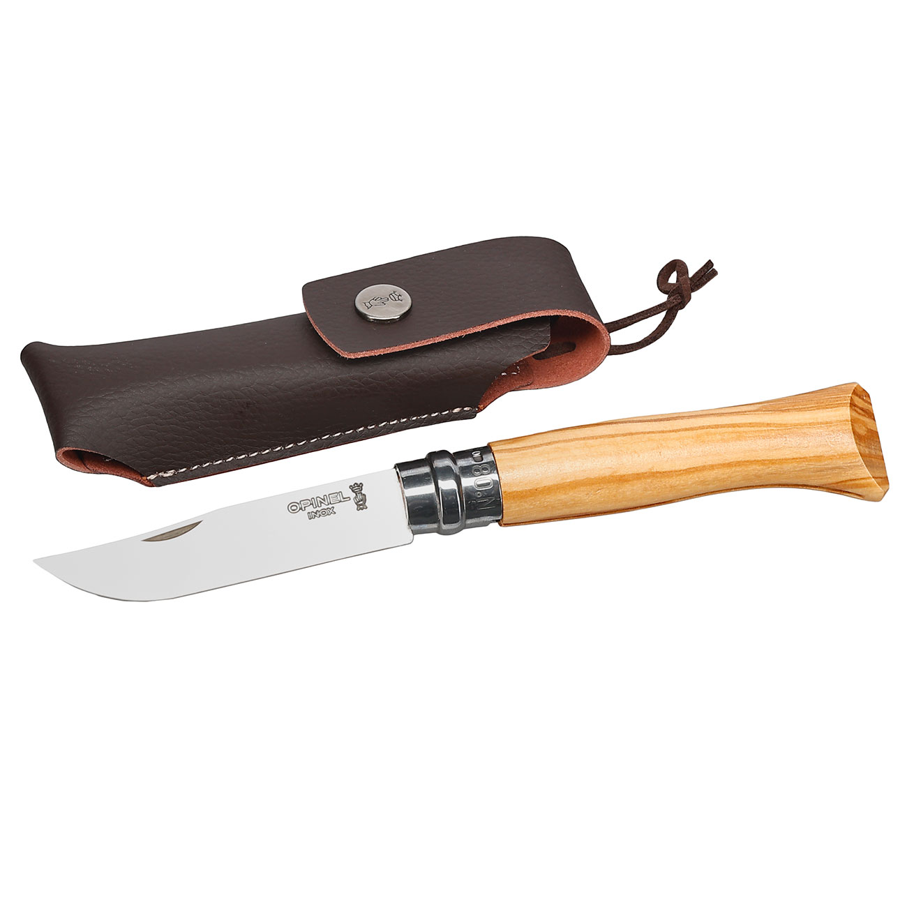 Opinel Taschenmesser Geschenkset No 08 Olivenholz inkl. Etui und Holzbox Bild 4