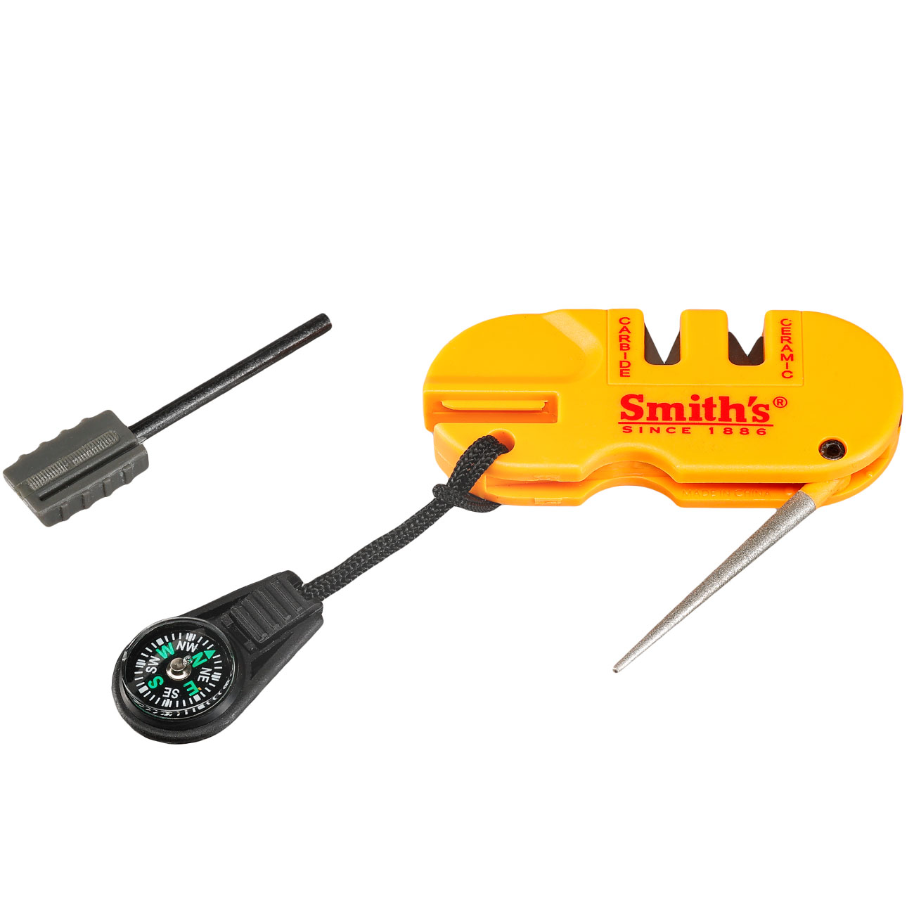 Smith`s Messerschrfer Pocket Pal X2 orange Messerschrfer, Feuerstarter, LED-Lampe und Kompass in einem Bild 4