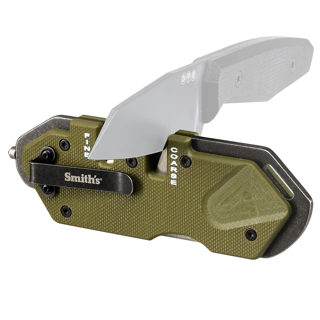 Smith`s Messerschrfer Tactical Pocket Pal oliv inkl, Grtelclip und Glasbrecher