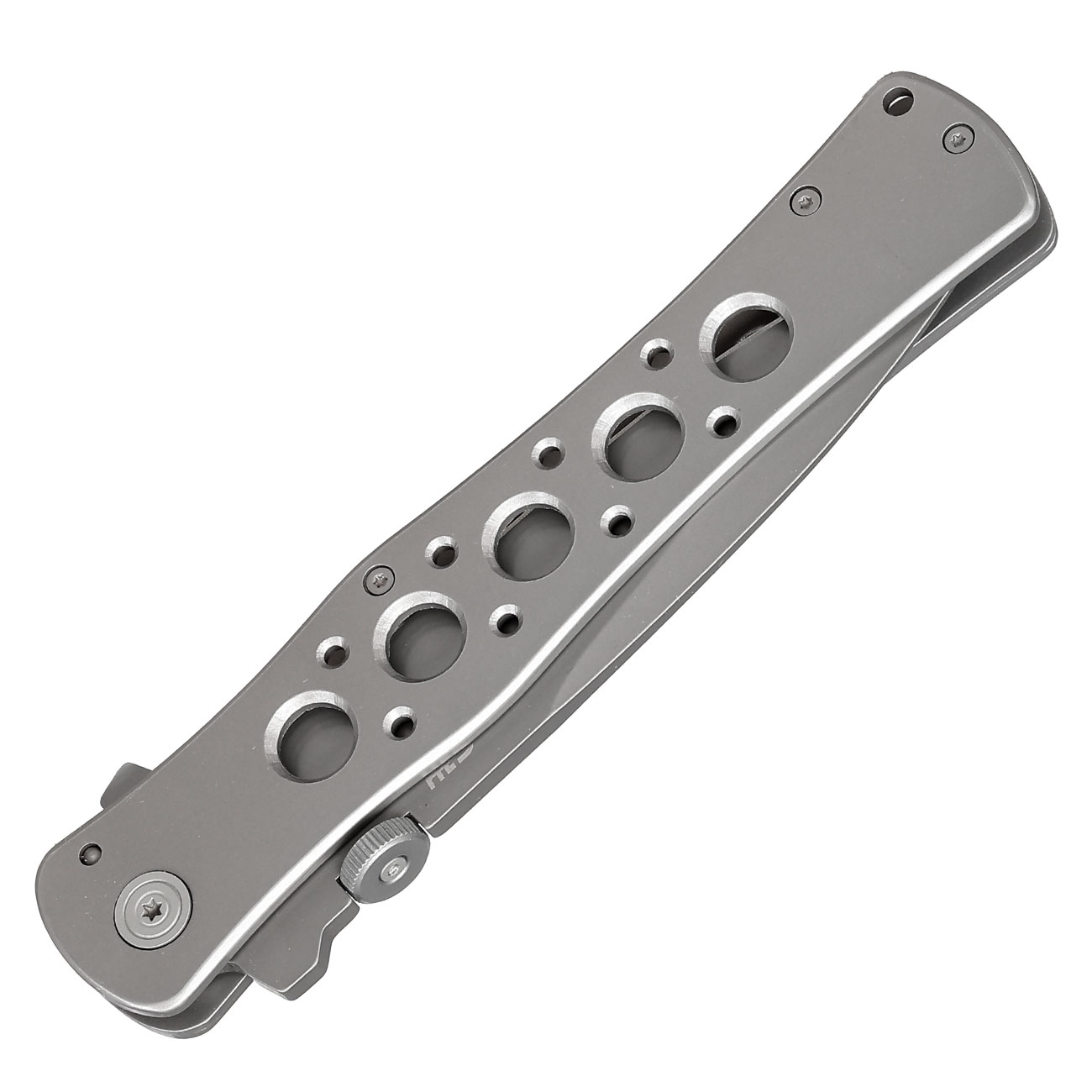 CJH Einhandmesser Titan grau inkl. Grtelclip Bild 4