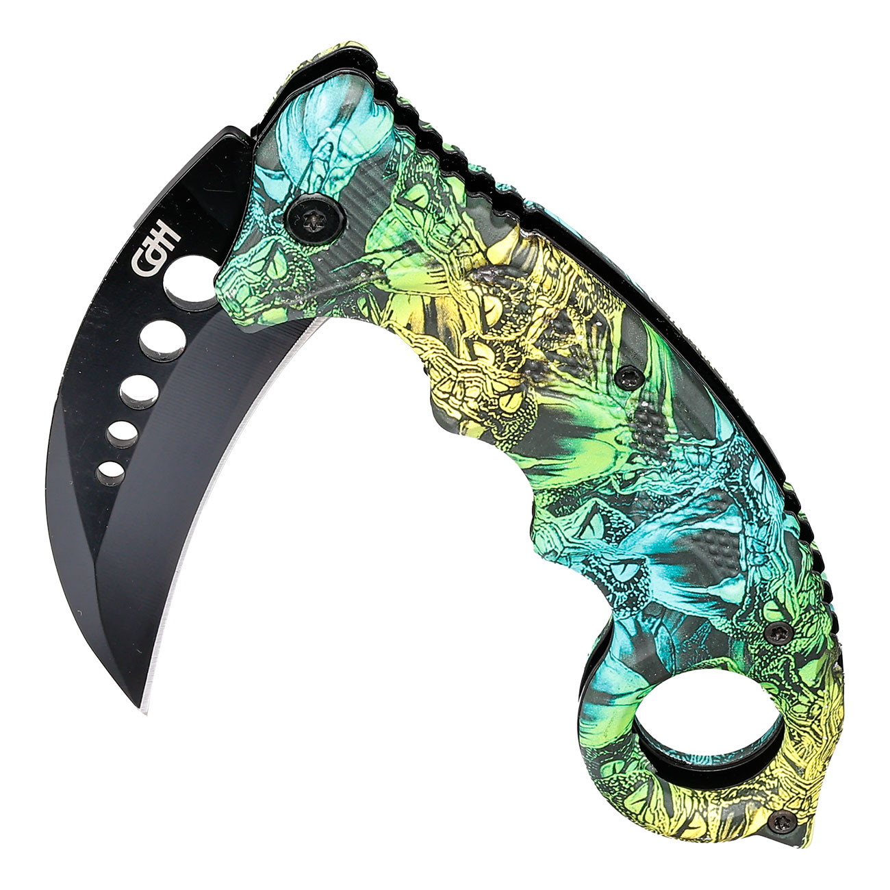 CJH Karambit Schlangen grn inkl. Grtelclip Bild 3