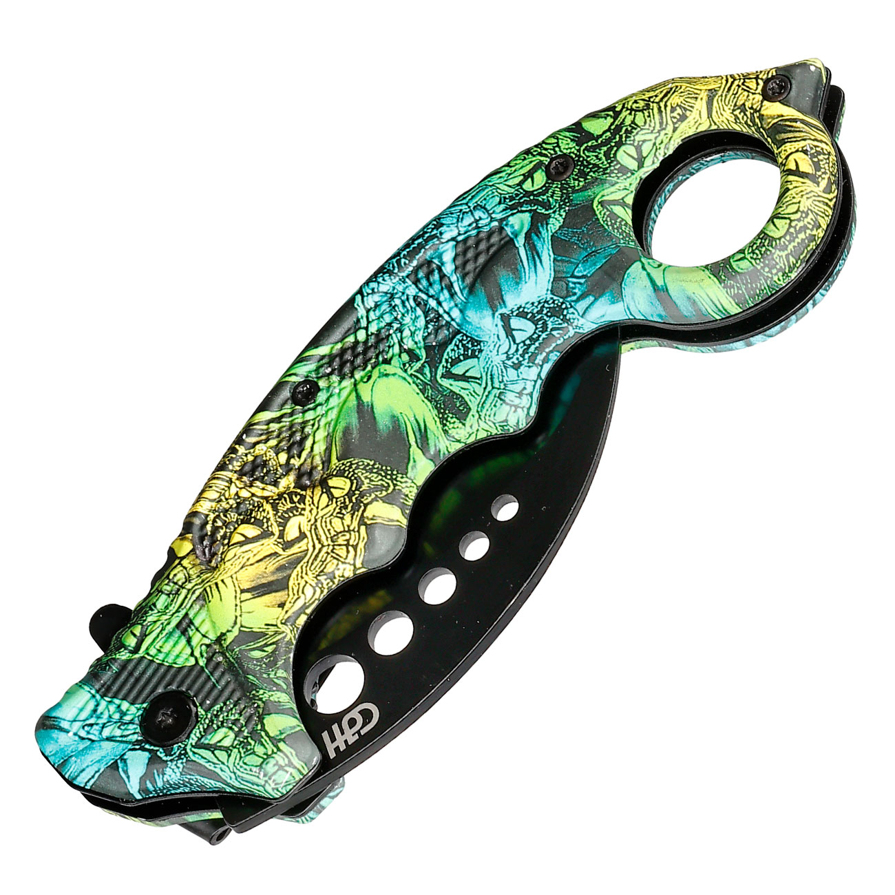 CJH Karambit Schlangen grn inkl. Grtelclip Bild 4