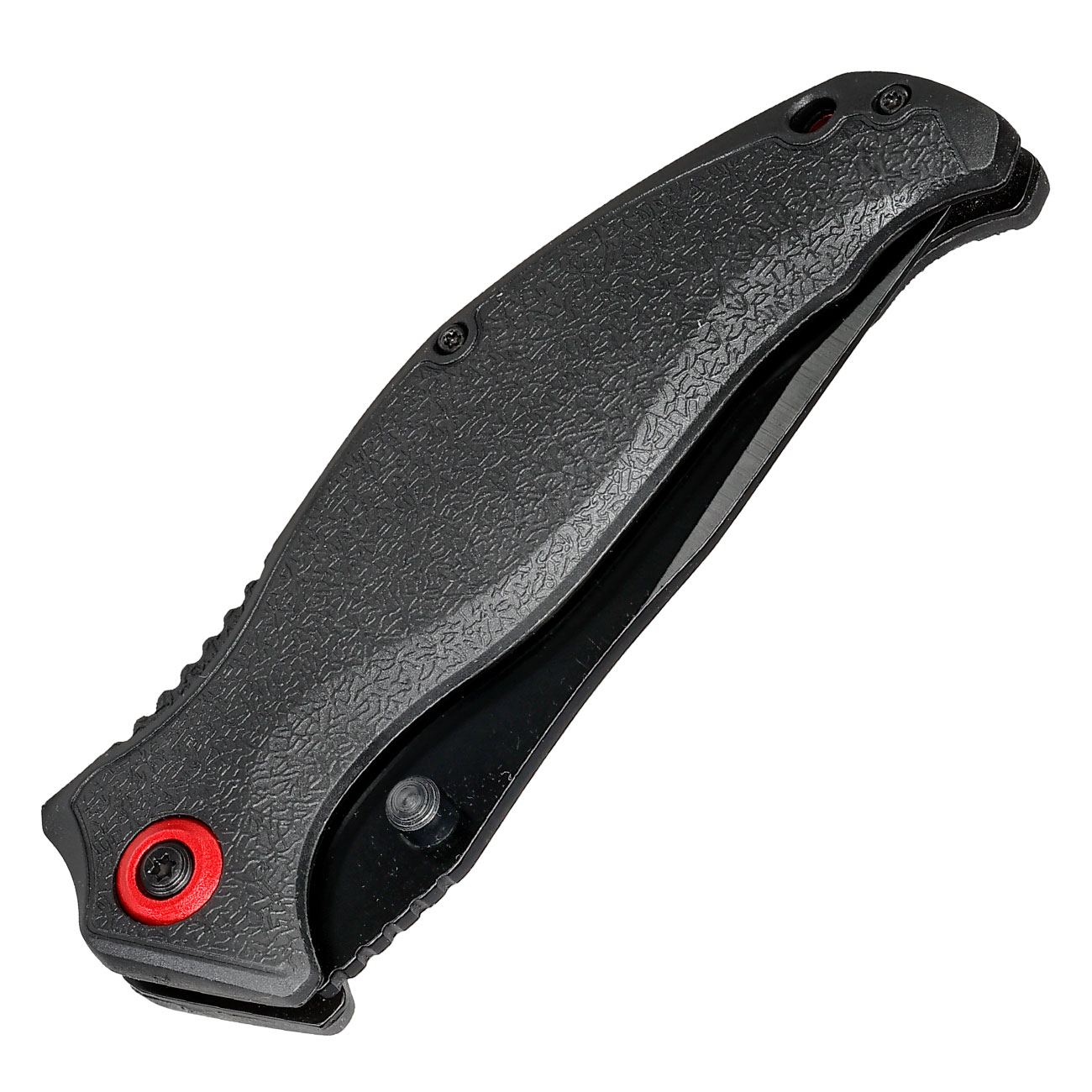 CJH Einhandmesser schwarz/rot inkl. Grtelclip Bild 4
