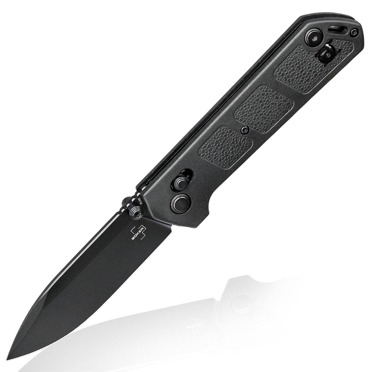 Bker Plus Einhandmesser Kihon DC 2.0 All Black D2 Stahl schwarz inkl. Grtelclip