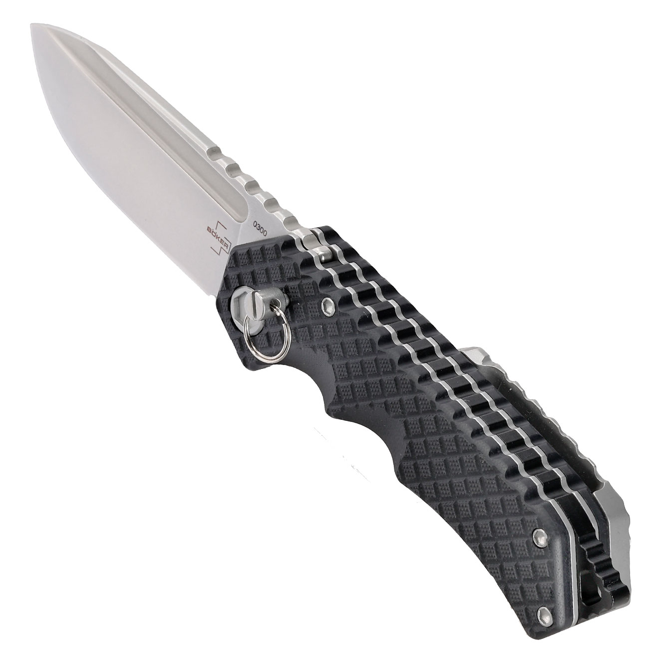 Bker Plus Taschenmesser Hermod Folder D2 Stahl schwarz/silber inkl. Grtelclip und Nylonetui Bild 8