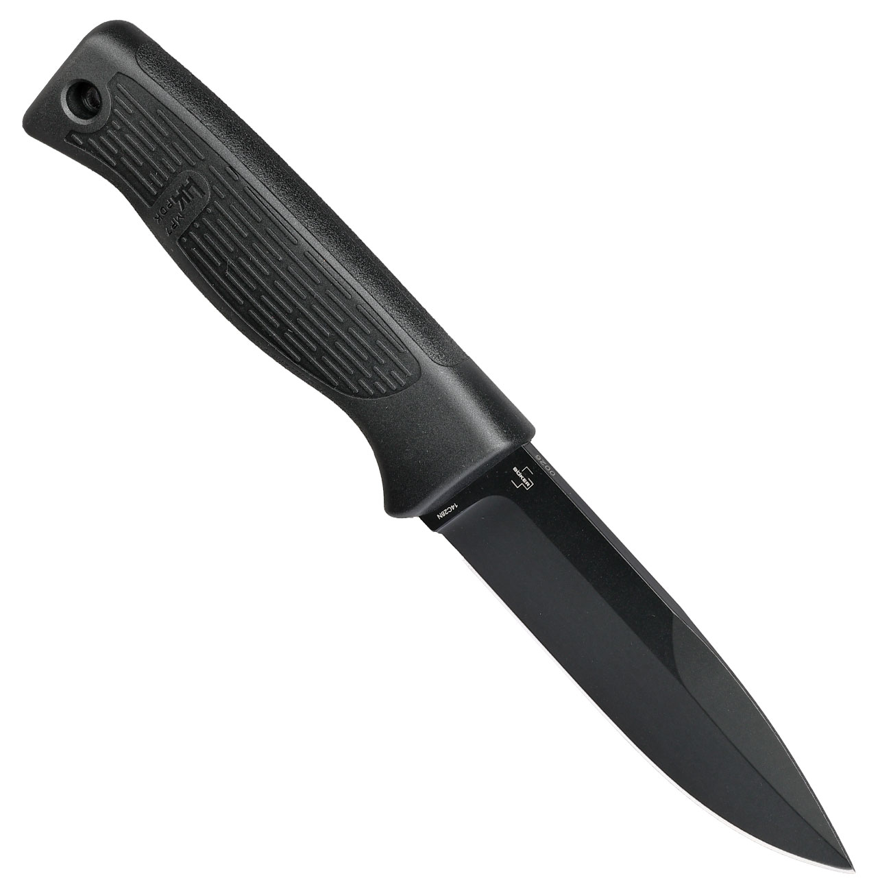 Heckler & Koch Outdoormesser MP7 PDK 14C28N Stahl schwarz inkl. Kydexscheide und Stahlclip Bild 1