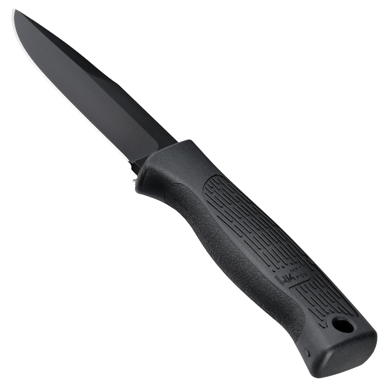 Heckler & Koch Outdoormesser MP7 PDK 14C28N Stahl schwarz inkl. Kydexscheide und Stahlclip Bild 2