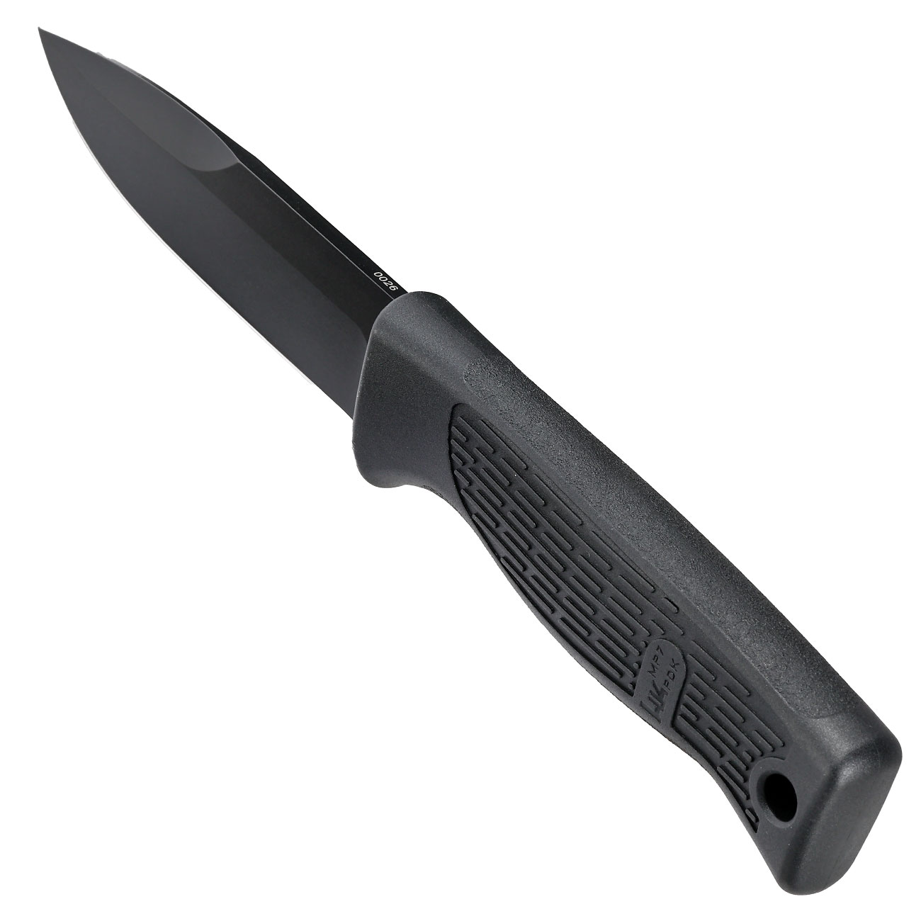 Heckler & Koch Outdoormesser MP7 PDK 14C28N Stahl schwarz inkl. Kydexscheide und Stahlclip Bild 6