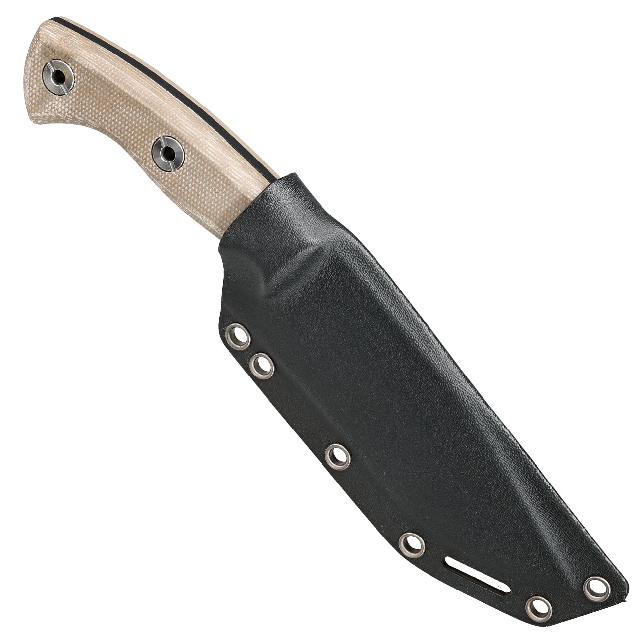 Bker Plus Outdoormesser Mini Tracker 2.0 schwarz/tan inkl. Kydexscheide Bild 4