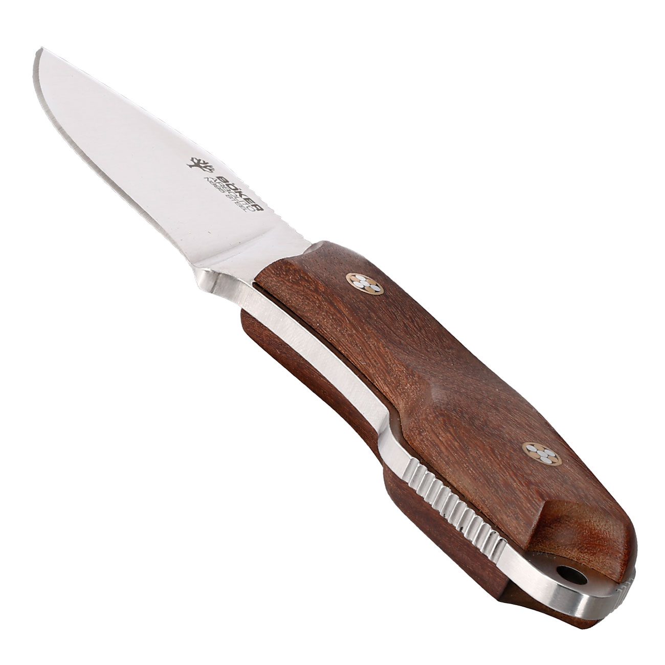 Bker Grtelmesser Arbolito El Hroe Bhler N695 Stahl Ebenholz inkl. Lederscheide Bild 2