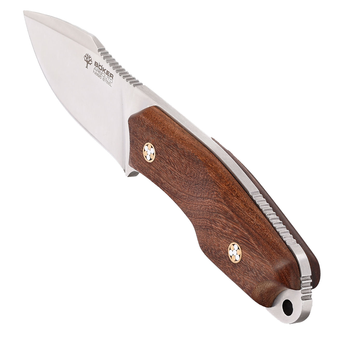 Bker Grtelmesser Arbolito El Hroe Bhler N695 Stahl Ebenholz inkl. Lederscheide Bild 6