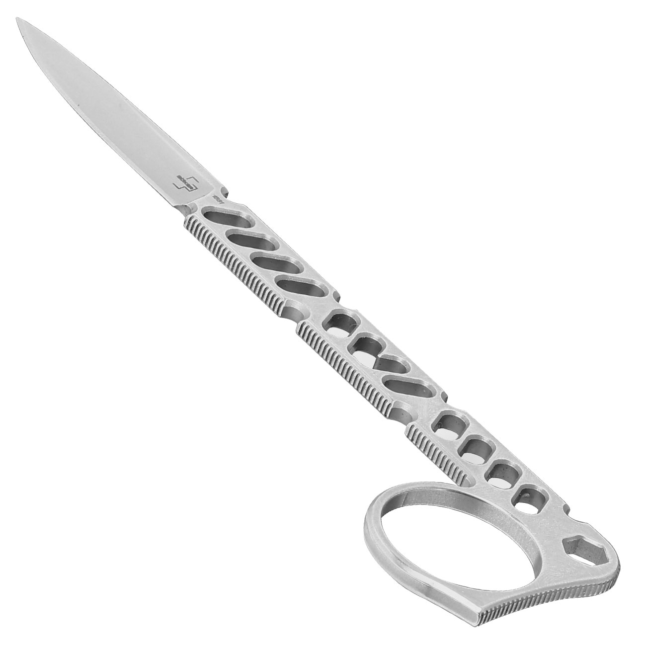 Bker Plus Neck Knife Sigurd 42 silber inkl. Kydexscheide und Grtelclip Bild 2
