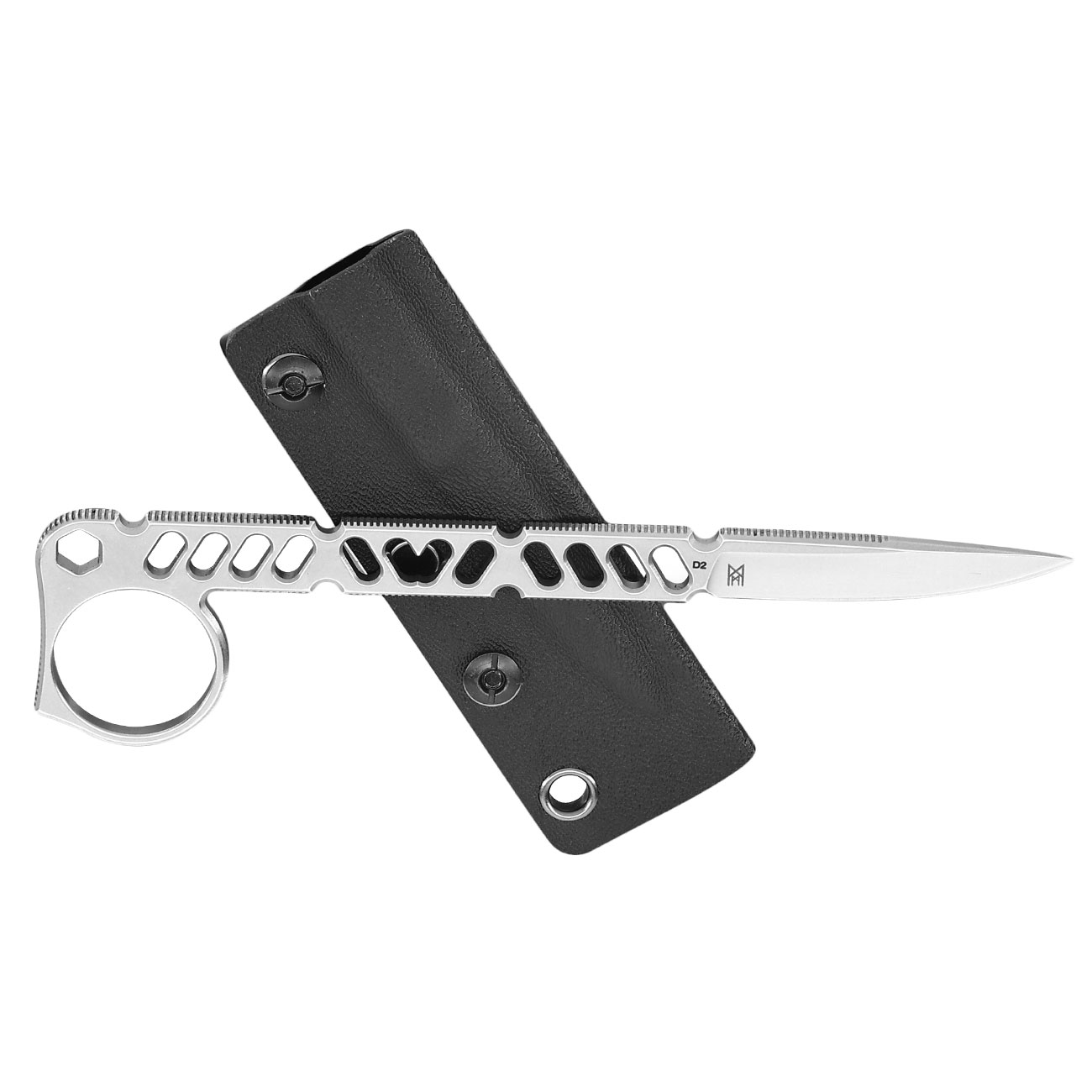 Bker Plus Neck Knife Sigurd 42 silber inkl. Kydexscheide und Grtelclip Bild 3