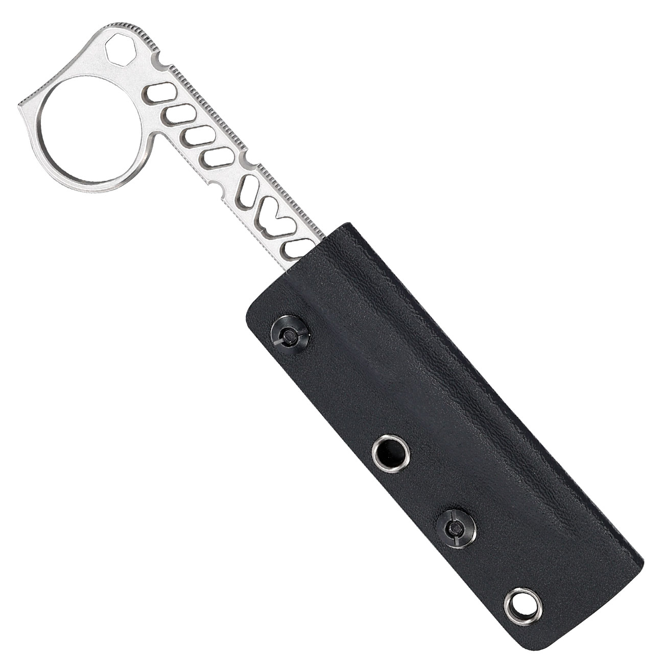 Bker Plus Neck Knife Sigurd 42 silber inkl. Kydexscheide und Grtelclip Bild 4