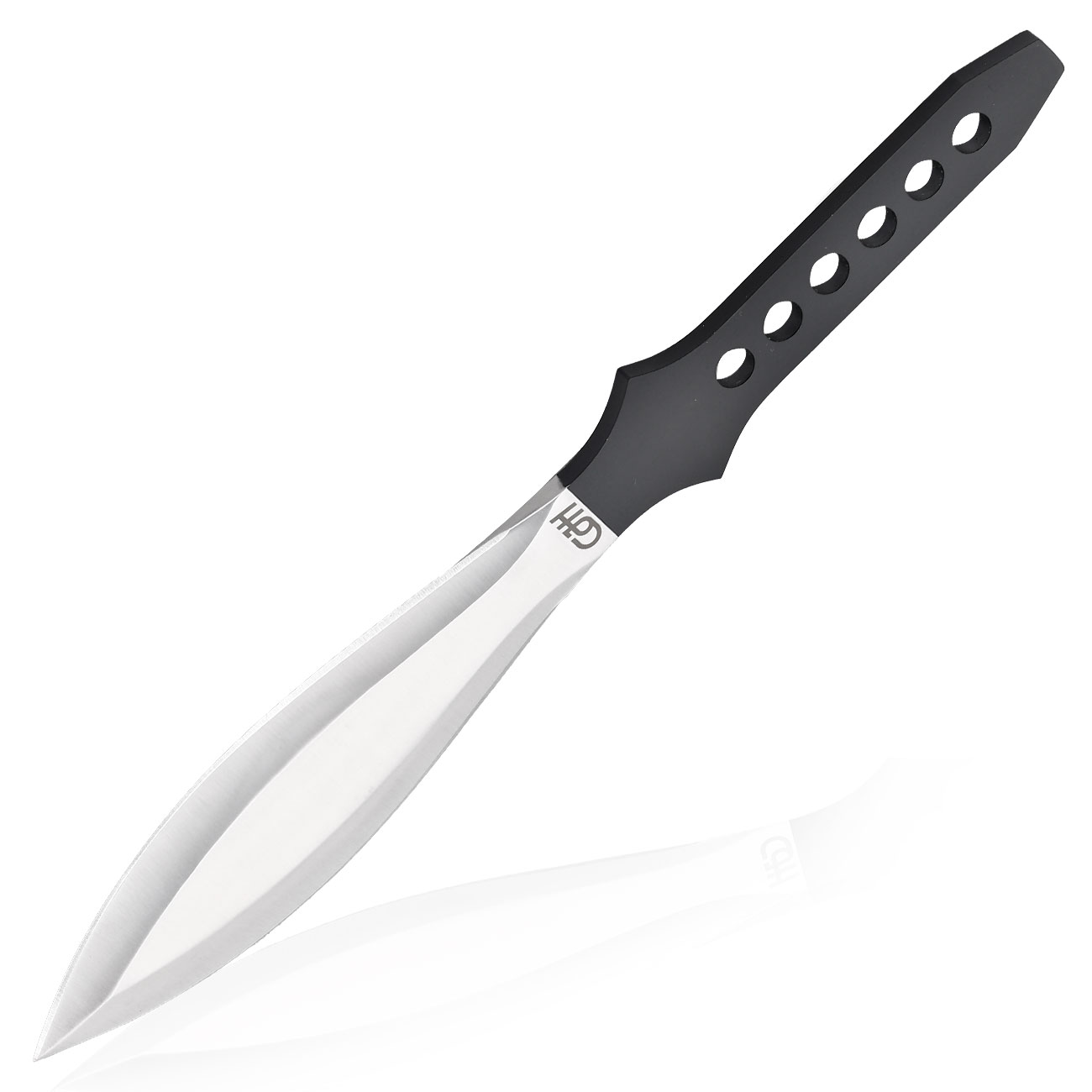 Herbertz Wurfmesser 26cm schwarz/silber inkl. Nylonscheide
