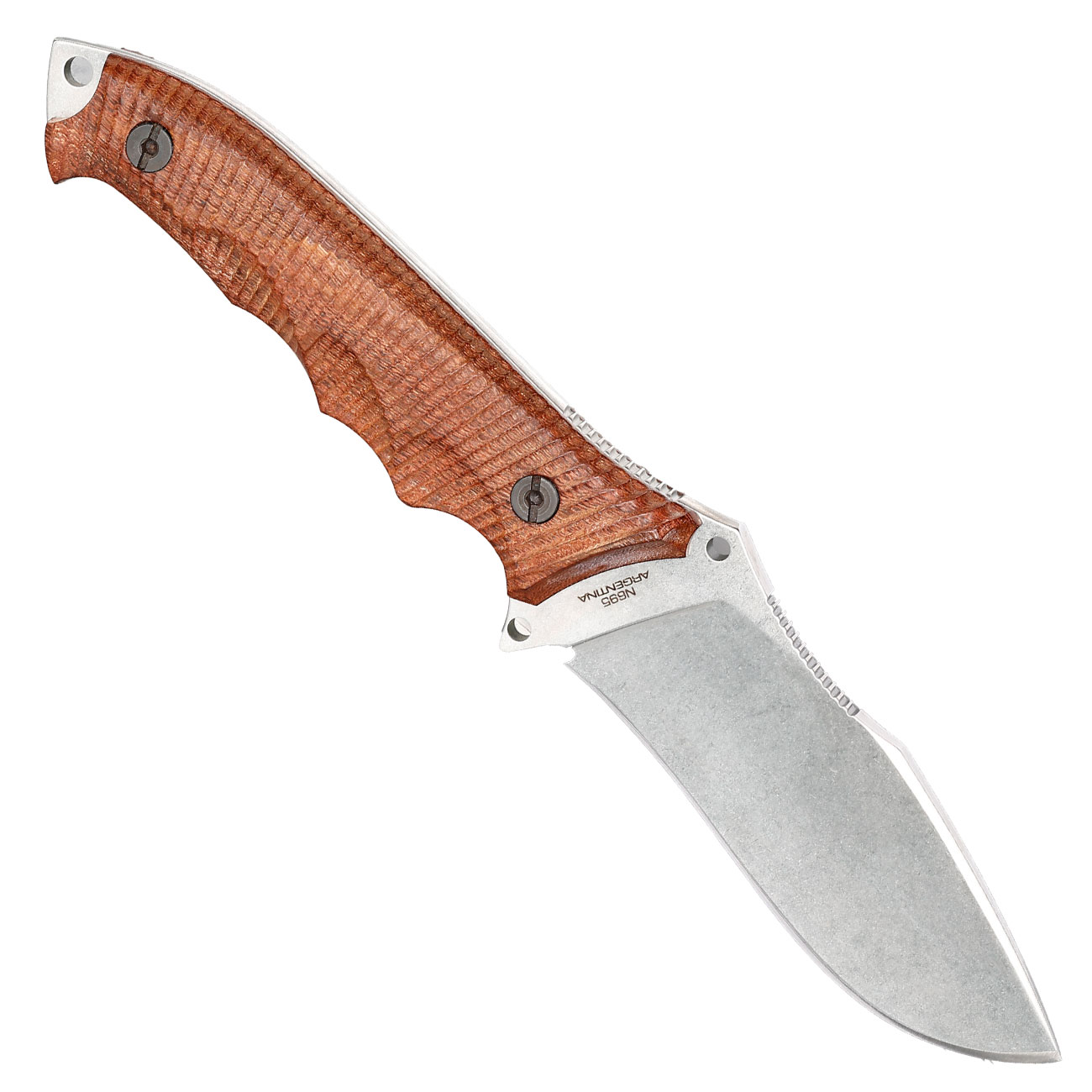Bker Grtelmesser Arbolito Buffalo Soul 42 Bhler N695 Stahl Ebenholz inkl. Lederscheide Bild 1