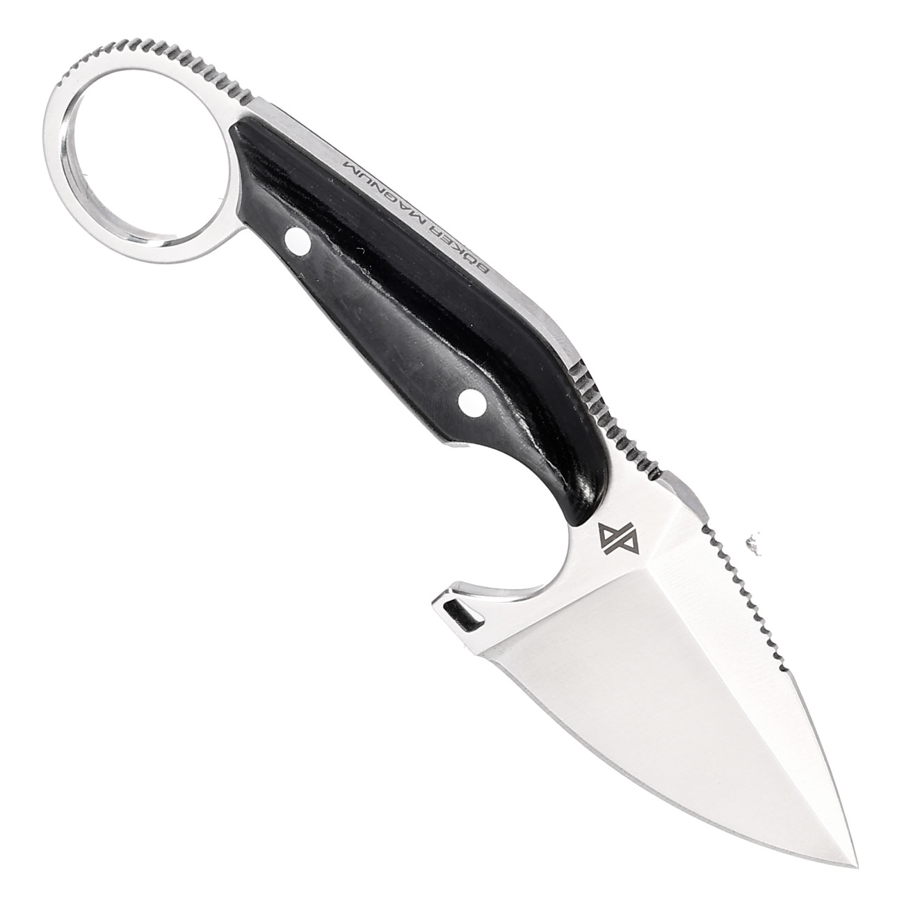 Magnum Grtelmesser Enki silber/schwarz inkl. Kydexscheide und Grteladapter Bild 1