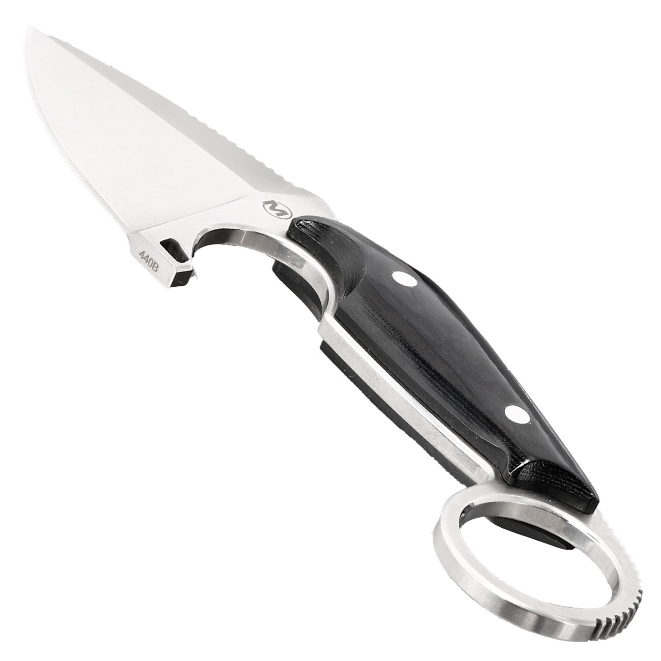Magnum Grtelmesser Enki silber/schwarz inkl. Kydexscheide und Grteladapter Bild 2