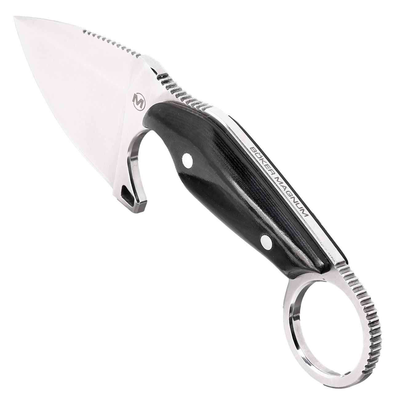 Magnum Grtelmesser Enki silber/schwarz inkl. Kydexscheide und Grteladapter Bild 6