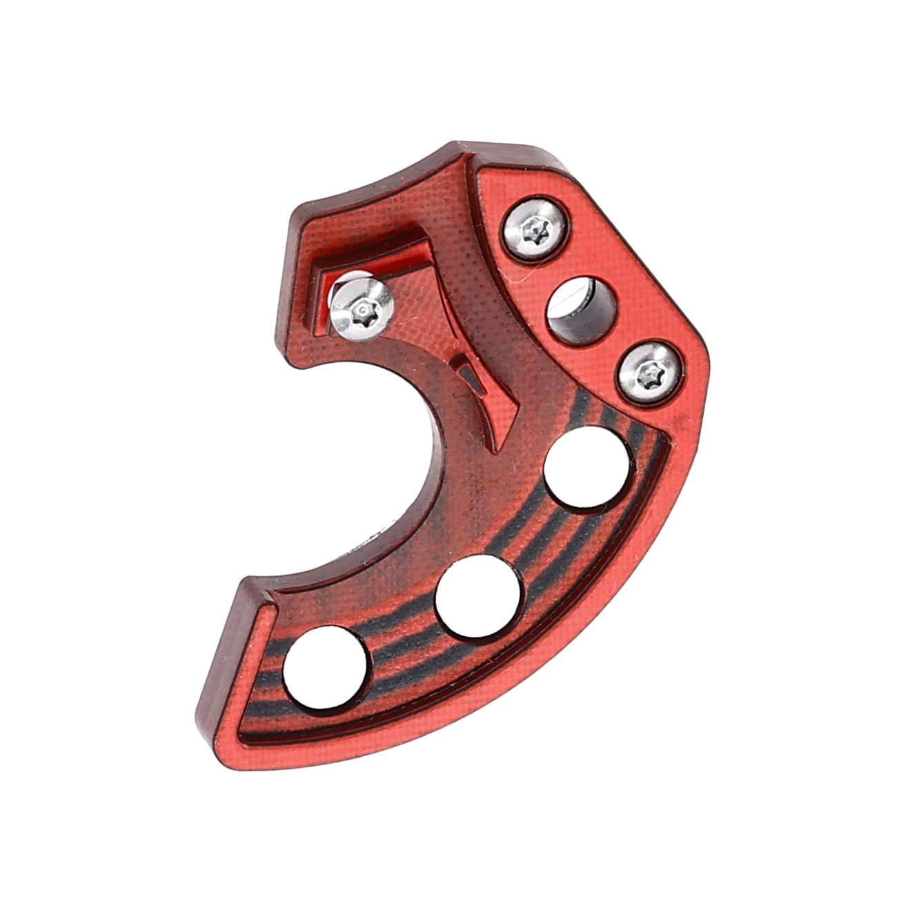 Midgards Neck Knife Mini Axt Nori Nano V2 silber/rot inkl. Klingenschutz und Clip Bild 5
