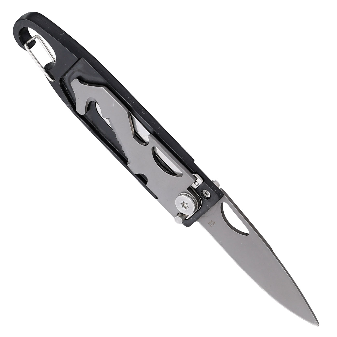 Herbertz Einhandmesser mit Rescue Tool schwarz inkl. Karabiner Bild 1