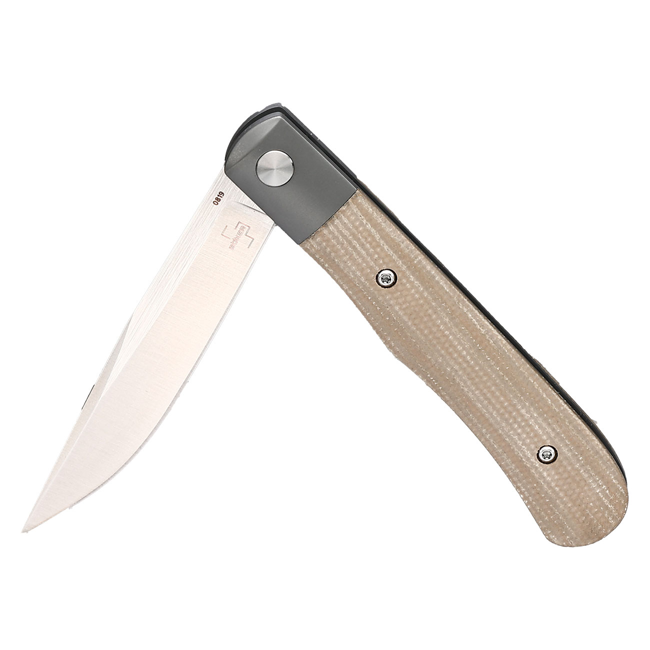 Bker Plus Einhandmesser Modern Trapper Nitro-V Stahl grau inkl. Grtelclip Bild 3