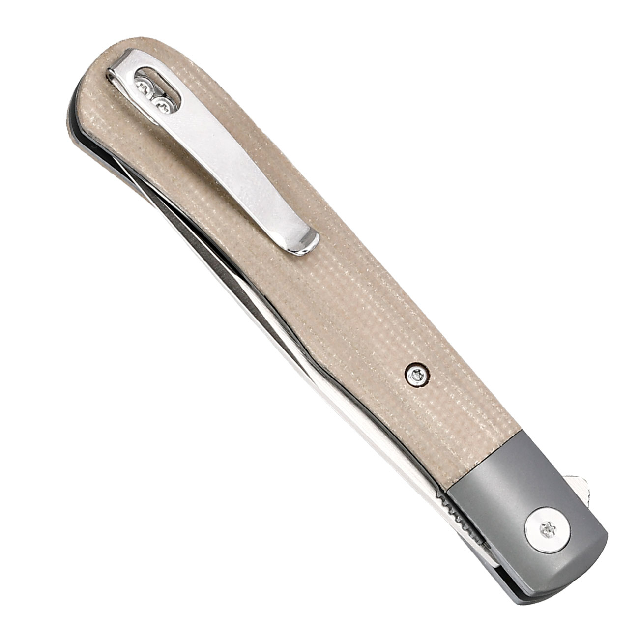 Bker Plus Einhandmesser Modern Trapper Nitro-V Stahl grau inkl. Grtelclip Bild 5