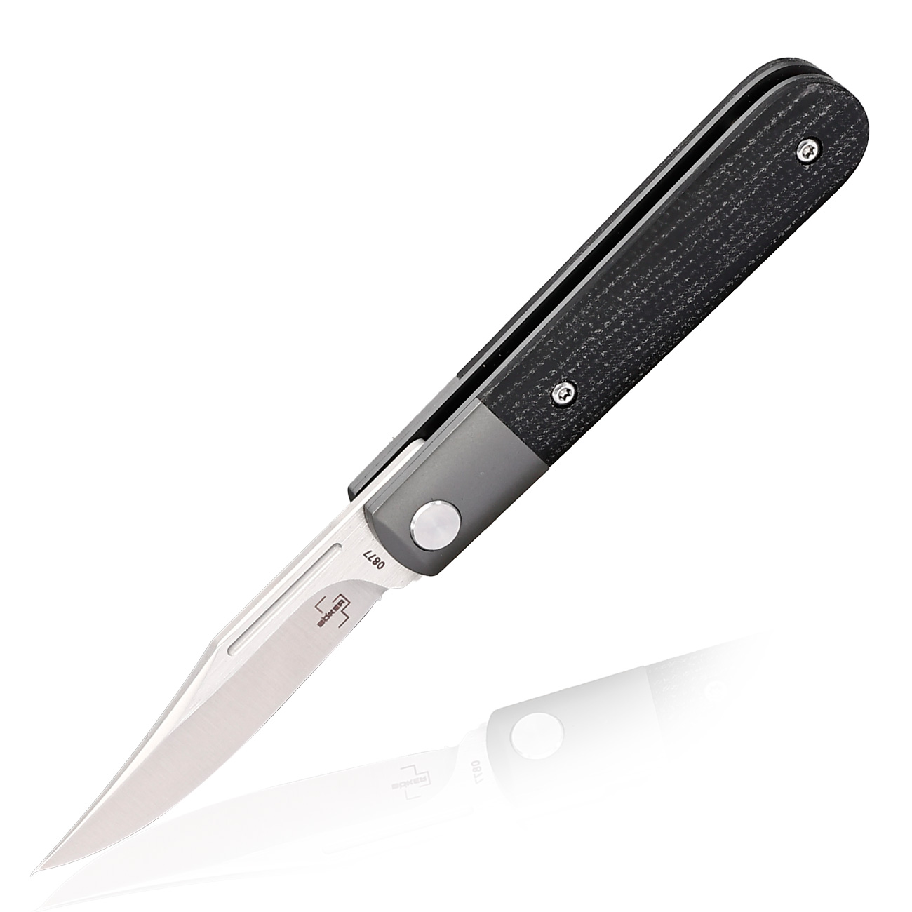 Bker Plus Einhandmesser Modern Barlow Nitro-V Stahl schwarzgrau inkl. Grtelclip