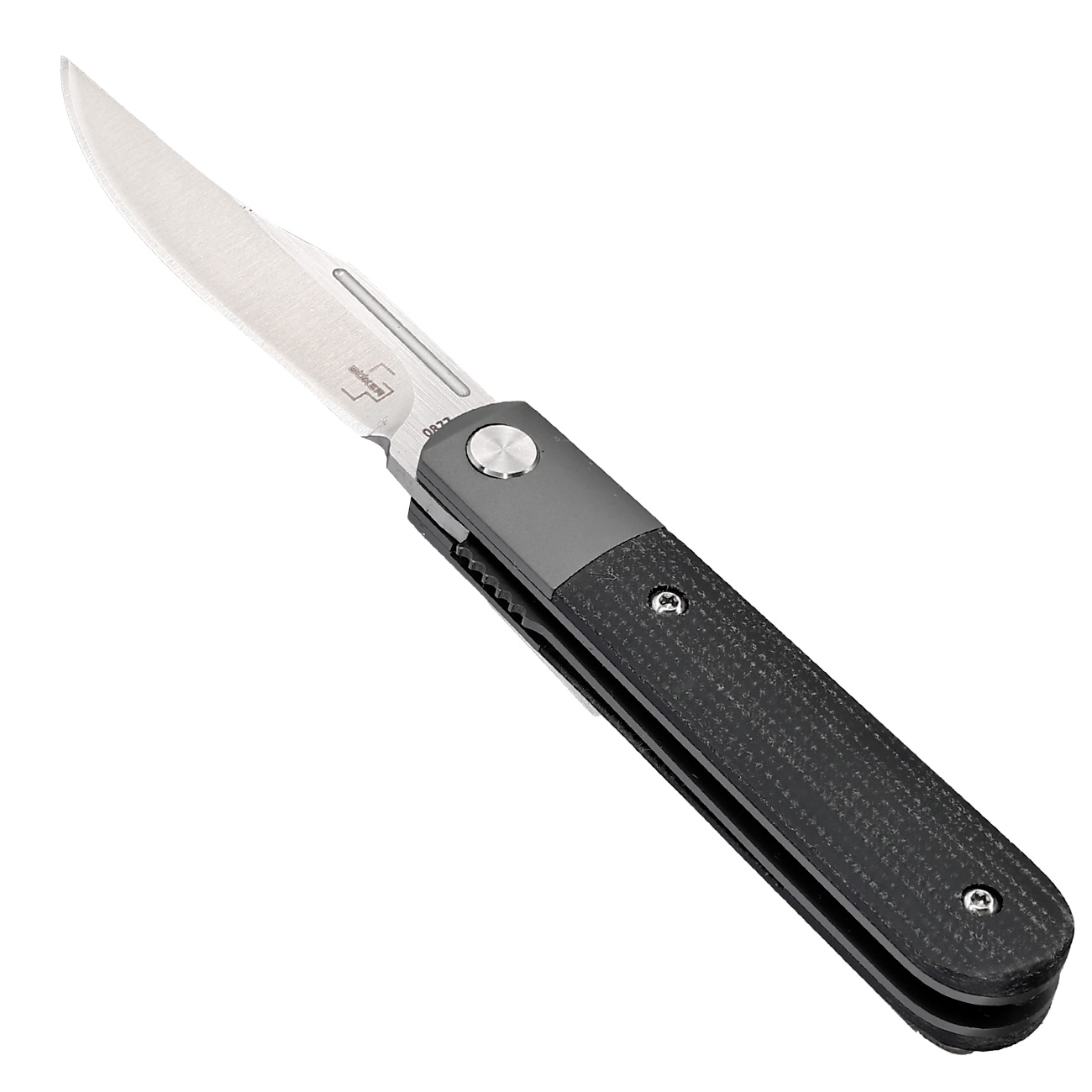 Bker Plus Einhandmesser Modern Barlow Nitro-V Stahl schwarzgrau inkl. Grtelclip Bild 2