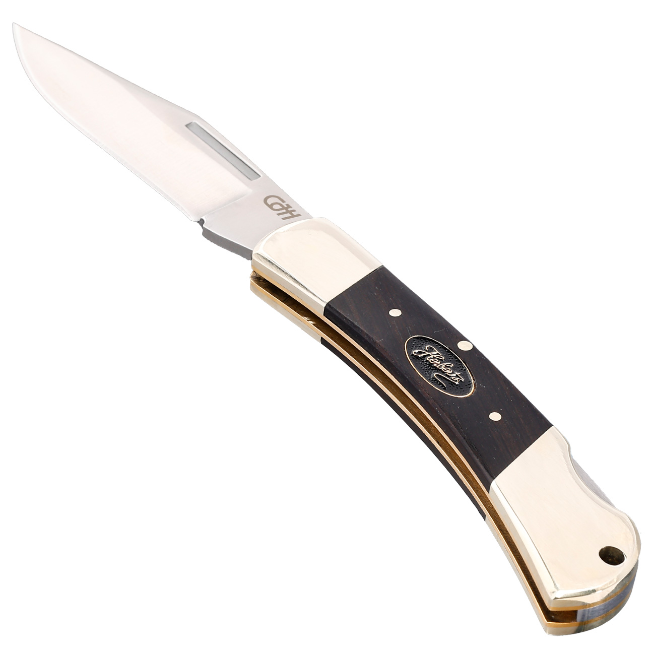 CJH Taschenmesser Classic I braun/silber Bild 2