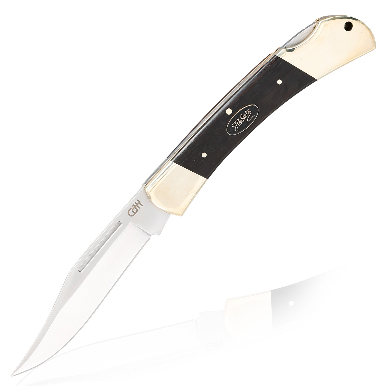 CJH Taschenmesser Classic II braun/silber