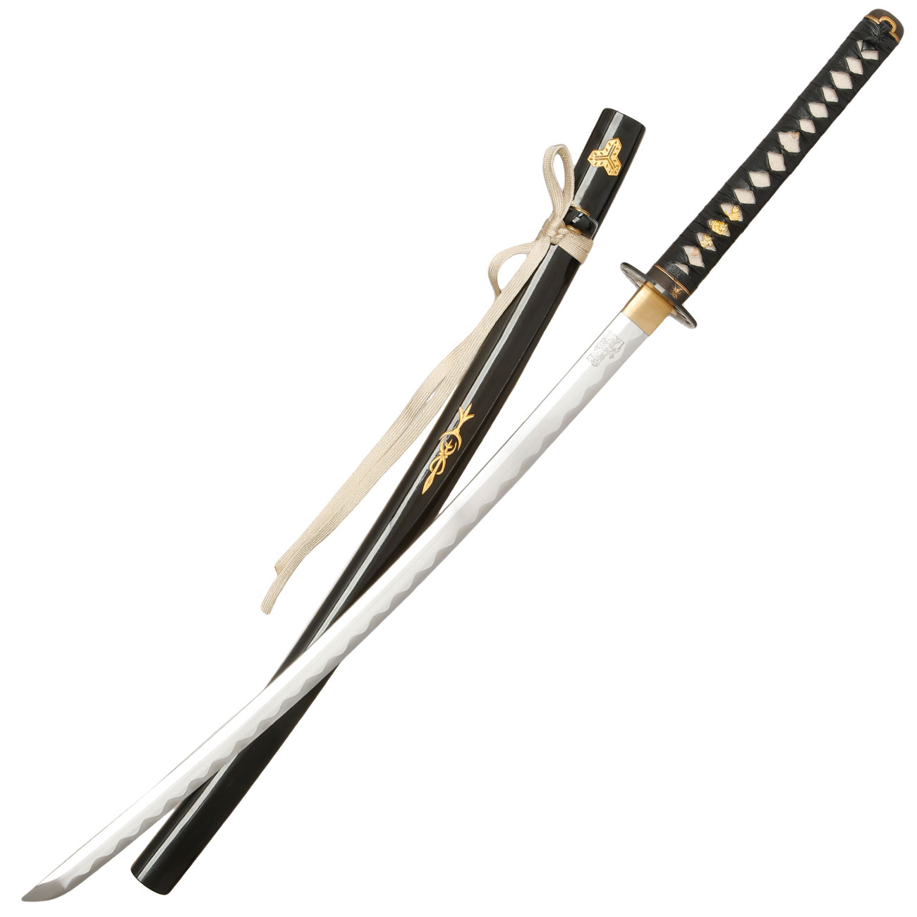 John Lee Katana Bride schwarz/wei inkl. Schwertkoffer, Schutzhlle, Holzstnder & Pflegeset Bild 10