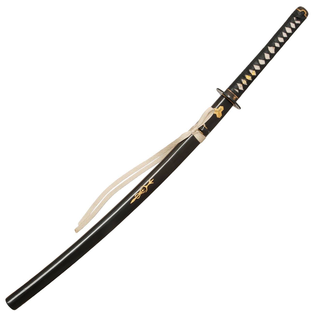 John Lee Katana Bride schwarz/wei inkl. Schwertkoffer, Schutzhlle, Holzstnder & Pflegeset Bild 3