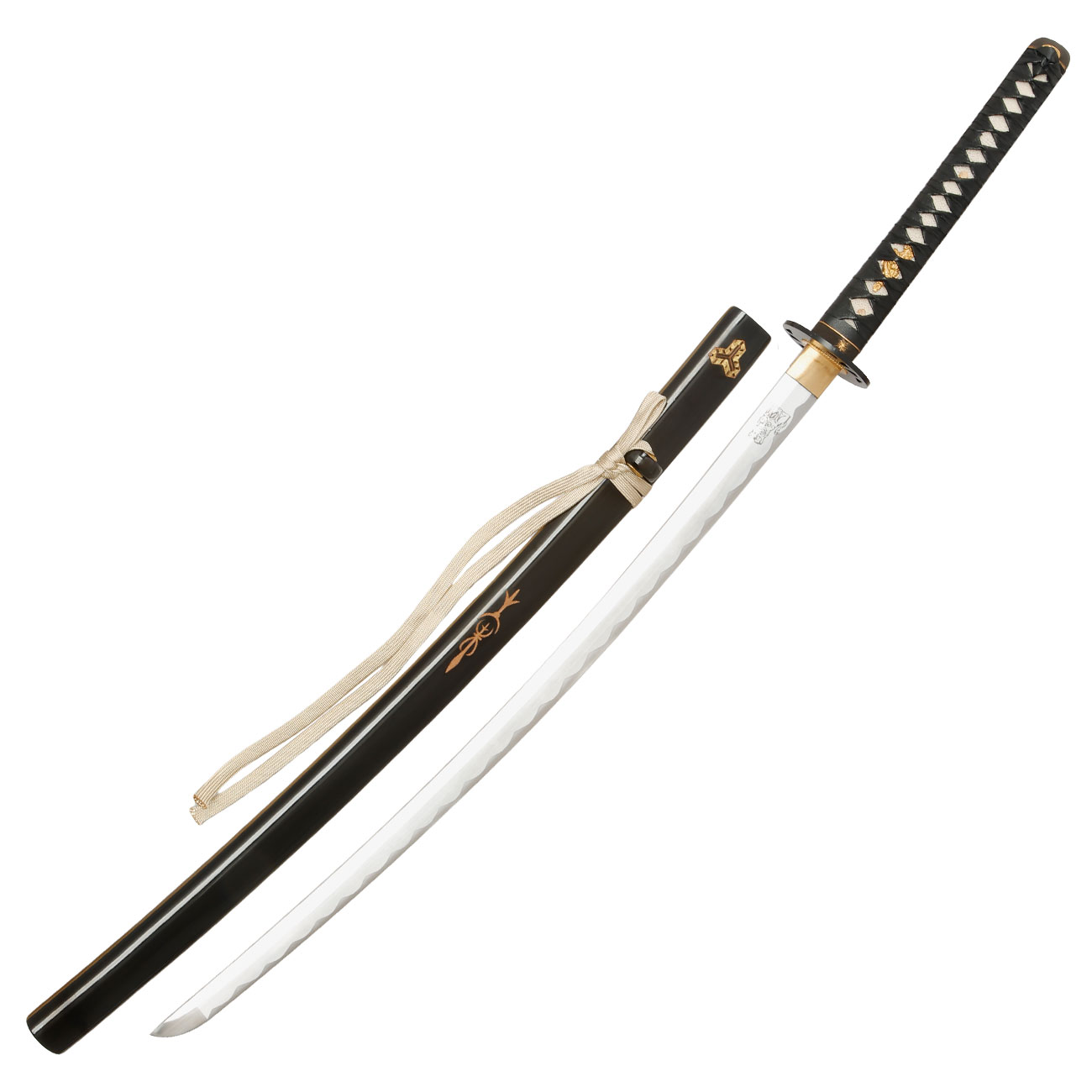 Katana Practical Bride schwarz inkl. Schwertstnder
