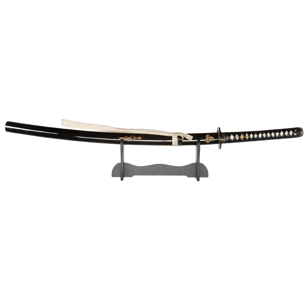 Katana Practical Bride schwarz inkl. Schwertstnder Bild 4